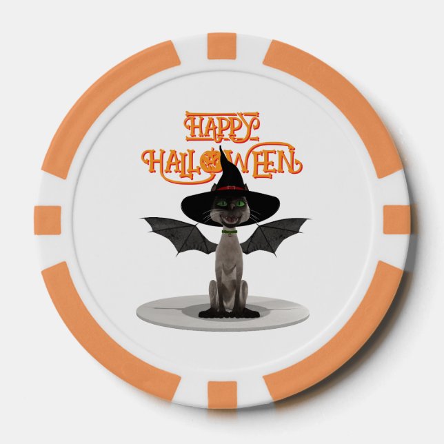Happy Halloween.  Poker Chips (Front)