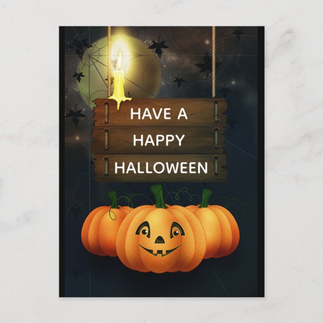 Happy Halloween Postcard (Front)