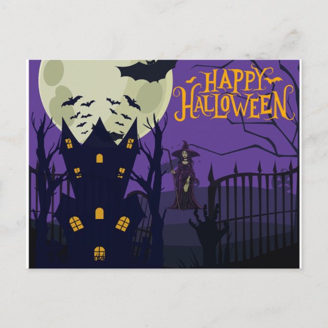 Happy Halloween Postcard (Front)