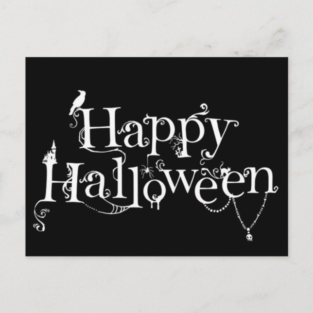 Happy Halloween Postcard (Front)