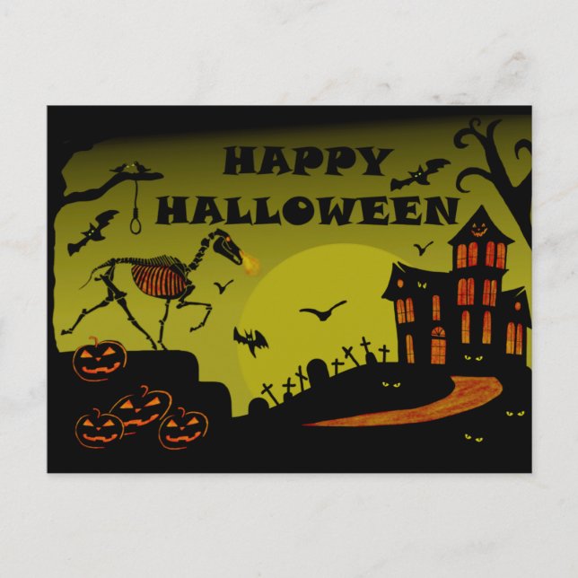 Happy Halloween Postcard (Front)
