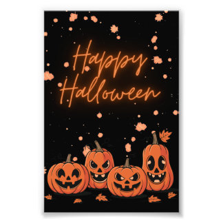 Happy Halloween Postcard Photo Print