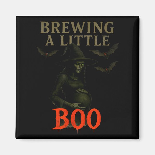 Happy Halloween Pregnant Baby Skeleton Soky Season Magnet (Front)