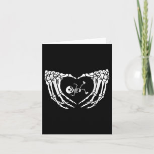 Happy Halloween Pregnant Baby Skeleton Spooky Seas Card