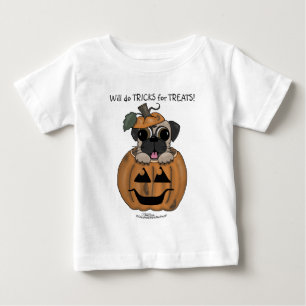 Happy Halloween-Pug in Jack O' Lantern Baby T-Shirt