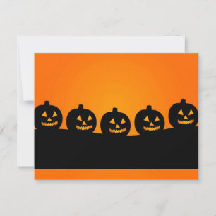 Happy Halloween Pumkin Heads Invitation