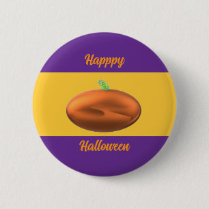 Happy Halloween Pumpkin 6 Cm Round Badge