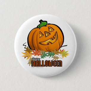 Happy Halloween Pumpkin 6 Cm Round Badge
