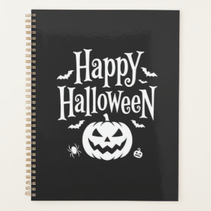 Happy Halloween Pumpkin Bat Spider Design Planner