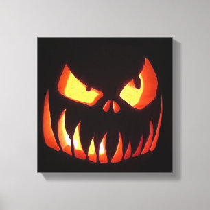 Happy Halloween Pumpkin Canvas Print