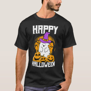 Happy Halloween Pumpkin Carnival Halloween Fan Gho T-Shirt