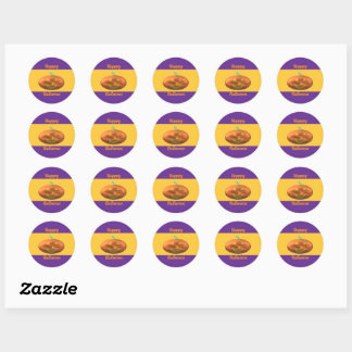 Happy Halloween Pumpkin Classic Round Sticker