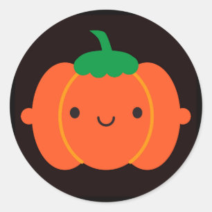Happy Halloween Pumpkin Classic Round Sticker