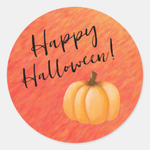 Happy Halloween-Pumpkin- Classic Round Sticker