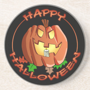 Happy Halloween Pumpkin Coaster