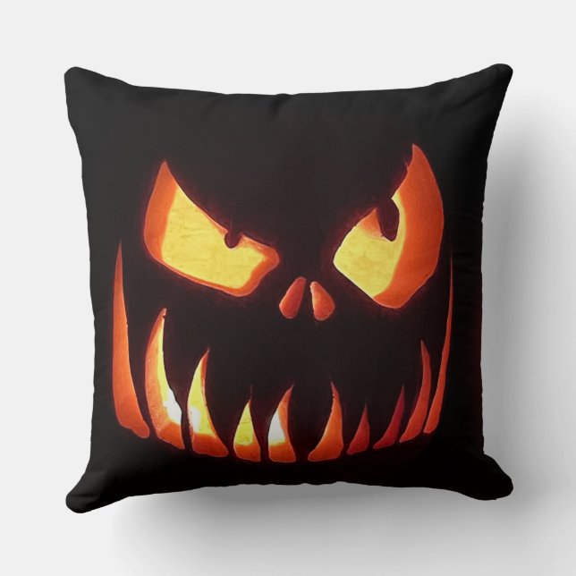Happy Halloween Pumpkin Cushion (Back)