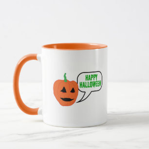 Happy Halloween Pumpkin Face Mug