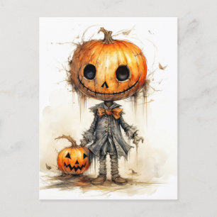 Happy Halloween   Pumpkin Fiend Postcard