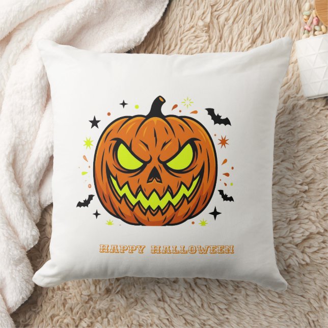 Happy Halloween pumpkin ghost throw pillows  (Blanket)
