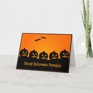 Happy Halloween Pumpkin - Halloween Card