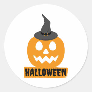 Happy Halloween Pumpkin Halloween Gift Halloween Classic Round Sticker