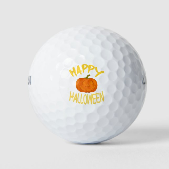 Happy Halloween, Pumpkin | Halloween Golf Balls (Front)