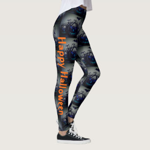 Happy Halloween Pumpkin Jack O Lantern Party Leggings
