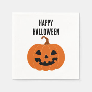 Happy Halloween Pumpkin Jackolantern Napkin