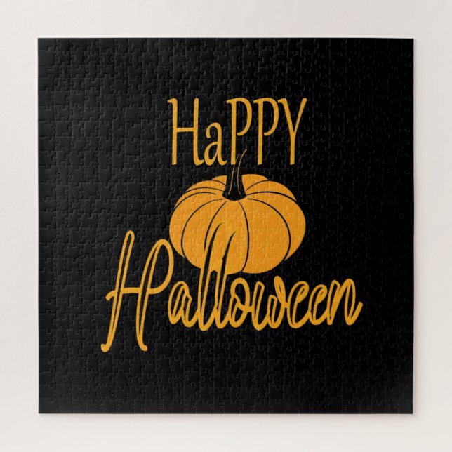 Happy Halloween Pumpkin Jigsaw Puzzle (Vertical)