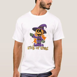 Happy Halloween Pumpkin Jolly Roger T-Shirt