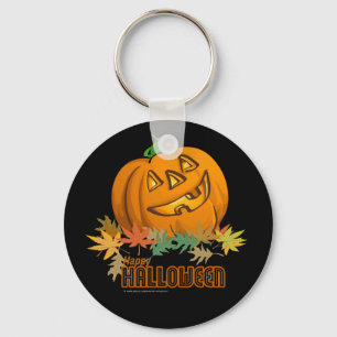 Happy Halloween Pumpkin Key Ring