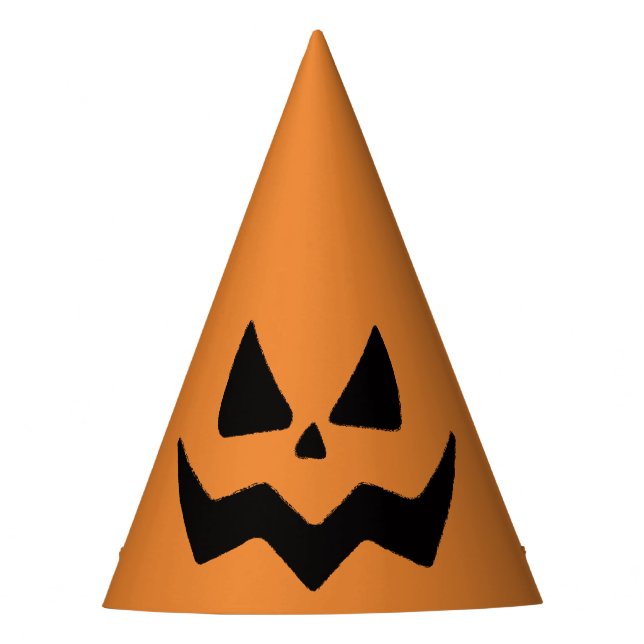 Happy Halloween Pumpkin Party Hat (Front)