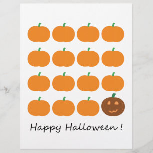 Happy Halloween Pumpkin Patch Scrapbook Paper