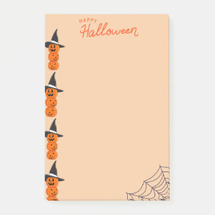 Happy halloween pumpkin post it notes