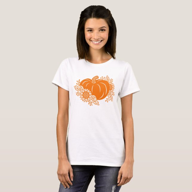Happy Halloween Pumpkin Print T-Shirt & Apparel (Front Full)