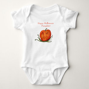 Happy Halloween Pumpkin T-shirt Baby Bodysuit