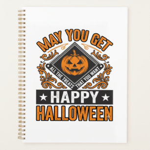 Happy Halloween Pumpkin Treats Vintage Planner