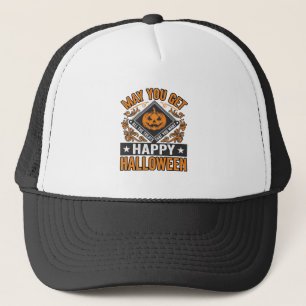 Happy Halloween Pumpkin Treats Vintage Trucker Hat