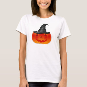 happy Halloween pumpkin with hat T-Shirt