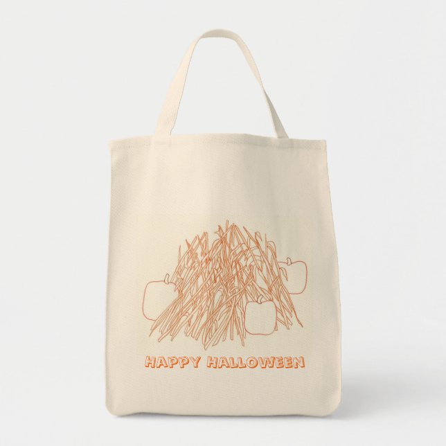 Happy Halloween Pumpkins & Corn Stalks bags (Front)