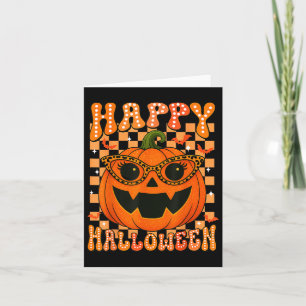 Happy Halloween Pumpkins Funny Costume For Trick O Card