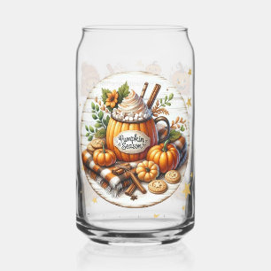 Happy Halloween Pumpkins Iced Coffee Glass
