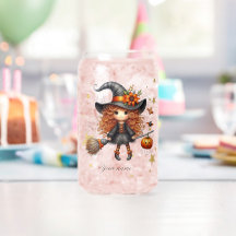 Happy Halloween Pumpkins Iced Coffee Glass