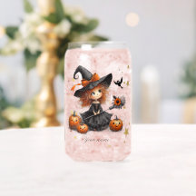 Happy Halloween Pumpkins Iced Coffee Glass