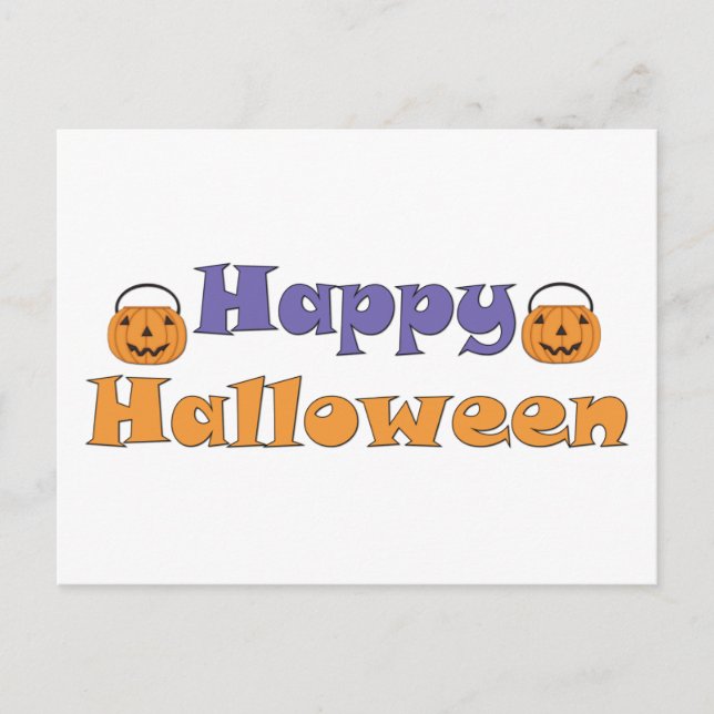 Happy Halloween Pumpkins Recipe Card (Front)