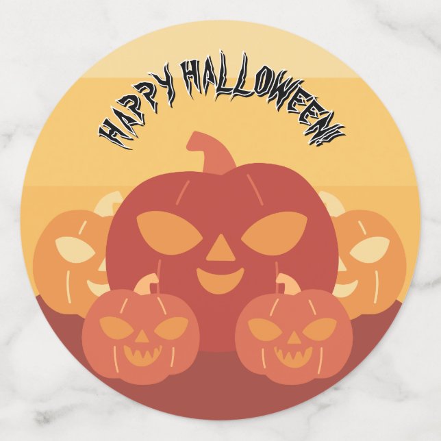 Happy Halloween! Pumpkins Table Confetti (Large Back)
