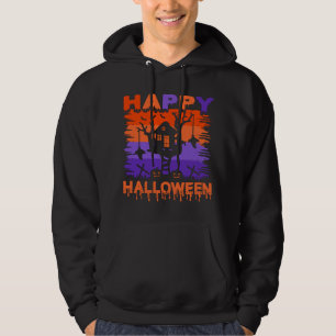 Happy Halloween Purple & Orange Treehouse Hoodie