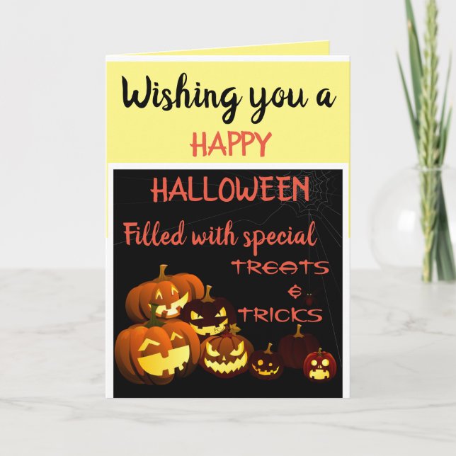HAPPY HALLOWEEN QUOTE CARD (Front)