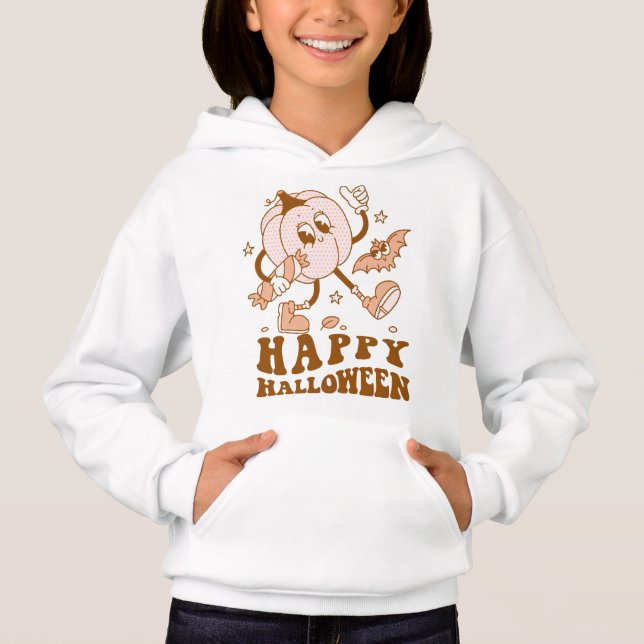 Happy Halloween| Retro Polka Dot Pumpkin (Front)
