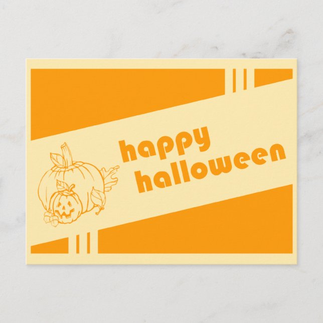 happy halloween : retro : postcard (Front)